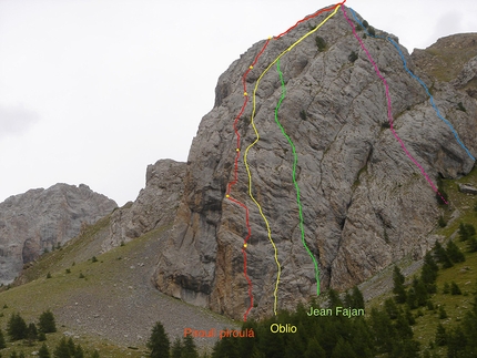 Rocher du Piroulire Francia,  - Rocher du Piroulire in Francia e le vie Piroulì Piroulá (Elisabetta Caserini, Ezio Marlier, Fabio Vivalda 2008), Oblio e Jean Fajan, 