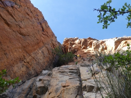 Anti Atlante Marocco, arrampicata - Anti Atlante Marocco: in apertura su Cascata di Cristalli, Kakaa Wall / Lazal Wall (Michele Focchi, Giovanni Pagnoncelli, Marcello Sanguineti)