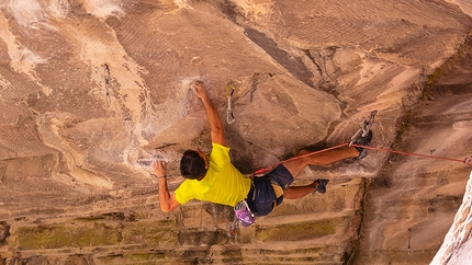 Matteo Menardi - Matteo Menardi su Underground 9a a Massone, Arco