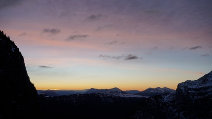 Dolomiti di Brenta, Rolando Larcher, Yurka Libera, Cima Sparavieri - Dolomiti di Brenta: tentativo di prima libera di Yurka Libera alla Cima Sparavieri (Luca Giupponi, Fabio Leoni, Rolando Larcher 30/12/2018)