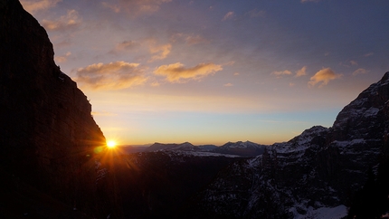 Dolomiti di Brenta, Rolando Larcher, Yurka Libera, Cima Sparavieri - Dolomiti di Brenta: tentativo di prima libera di Yurka Libera alla Cima Sparavieri (Luca Giupponi, Fabio Leoni, Rolando Larcher 30/12/2018)