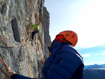 Rolando Larcher: Yurka Libera free, Cima Sparavieri, Dolomiti di Brenta