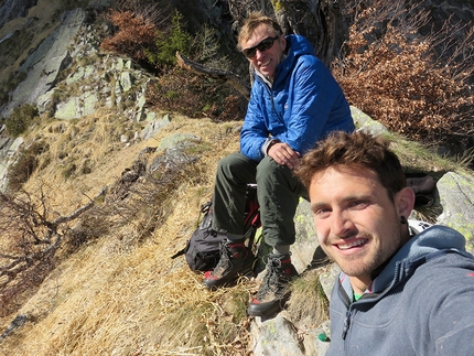 Precipizio di Strem, Val Bodengo, Valchiavenna, Simone Manzi, Andrea Mariani - Il Vecchio e il Ginepro al Precipizio di Strem in Val Bodengo (Simone Manzi, Andrea Mariani 2019)