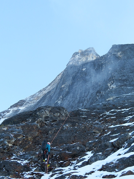 Tengkangpoche Nepal, Juho Knuuttila, Quentin Roberts - Tengkangpoche North Pillar attempt, Juho Knuuttila, Quentin Roberts (11-16/10/2019)