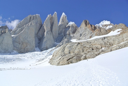 Torre Egger Patagonia - Cerro Standhardt, Punta Herron, Torre Egger e Cerro Torre in Patagonia