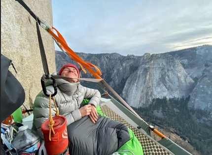 The Nose El Capitan Yosemite - Barbara Zangerl su The Nose, El Capitan, Yosemite