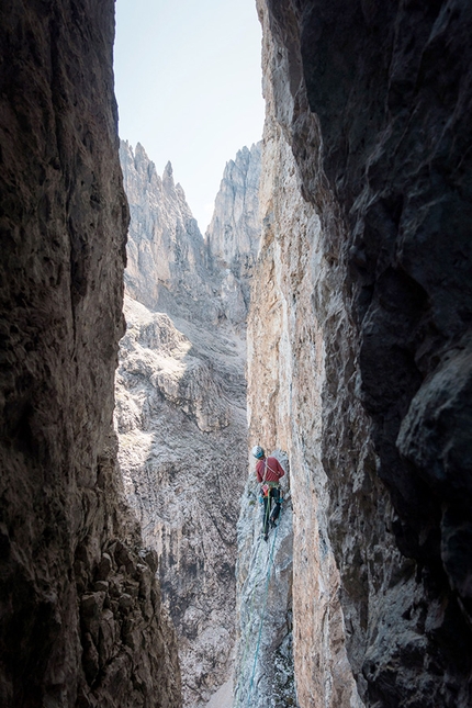 Sassopiatto, Dolomiti - Sassopiatto, Dolomiti: Melodia dl chiet - Cresta dl infiern salito da Martin Dejori, Aaron Moroder, Alex Walpoth (27- 28/08/2019)