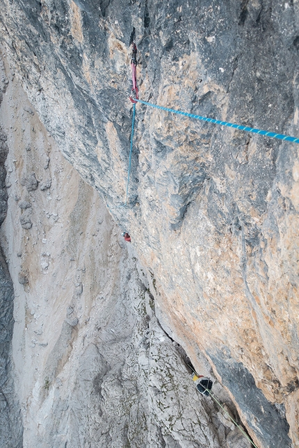 Sassopiatto, Dolomiti - Sassopiatto, Dolomiti: Melodia dl chiet - Cresta dl infiern salito da Martin Dejori, Aaron Moroder, Alex Walpoth (27- 28/08/2019)