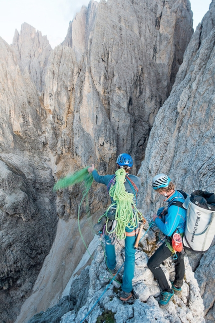 Sassopiatto, Dolomiti - Sassopiatto, Dolomiti: Melodia dl chiet - Cresta dl infiern salito da Martin Dejori, Aaron Moroder, Alex Walpoth (27- 28/08/2019)