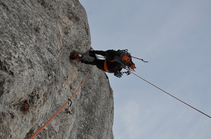 Simon Chatelan - Simon Chatelan sale From Kirov with Love (200m, M9) sul Roche Percé nel Gastlosen in Svizzera con Nicolas Jaquet 