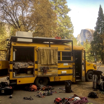 Yosemite boulder - Camp Four in Yosemite