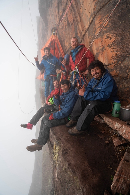 Mount Roraima, Leo Houlding - Mount Roraima: durante la salita