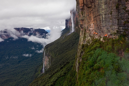 Mount Roraima, Leo Houlding - Mount Roraima: Leo Houlding making the first ascent of his new route up Mount Roraima in Guyana.