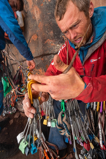 Mount Roraima, Leo Houlding - Leo Houlding si prepara per gli ultimi tiri della nuova via sul Monte Roraima in Guyana.