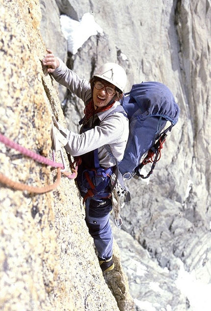 Daniele Caneparo - Daniele Caneparo sui primi tiri del Supercouloir du Tacul, Monte Bianco