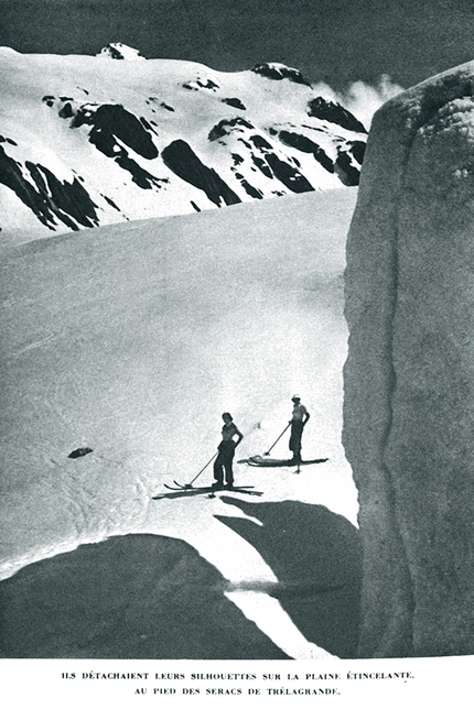 Ski de printemps - Ski de printemps di Jacques Dieterlen: in discesa, passando ai piedi dei seracchi