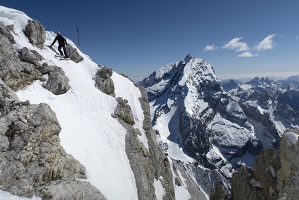 Sci estremo nelle Dolomiti - Cima Bel Prà, Sorapiss, Dolomiti (Francesco Vascellari, Loris De Barba, Davide D'Alpaos 29/03/2019)