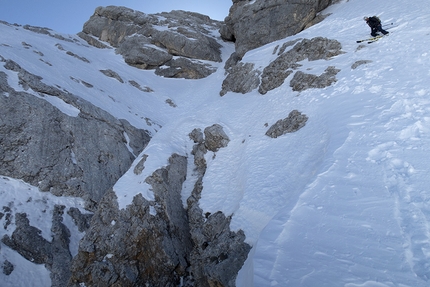 Sci estremo nelle Dolomiti - Cima Bel Prà, Sorapiss, Dolomiti (Francesco Vascellari, Loris De Barba, Davide D'Alpaos 29/03/2019)