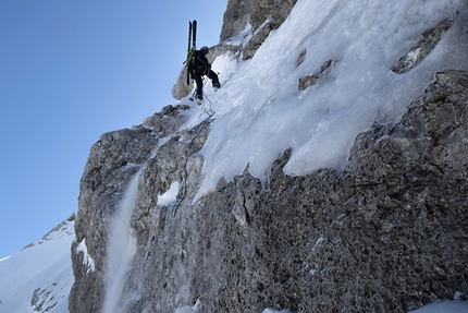 Sci estremo nelle Dolomiti - Cima Bel Prà, Sorapiss, Dolomiti (Francesco Vascellari, Loris De Barba, Davide D'Alpaos 29/03/2019)