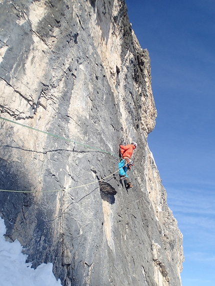 Stella Cadente nuova via sul Piz da Lech, Dolomiti