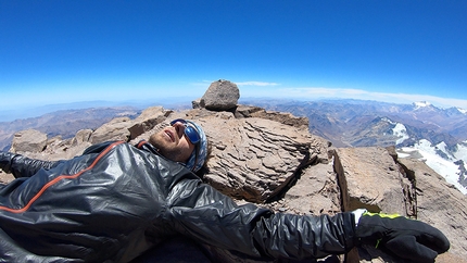 Martin Zhor Aconcagua - Martin Zhor in cima all'Aconcagua