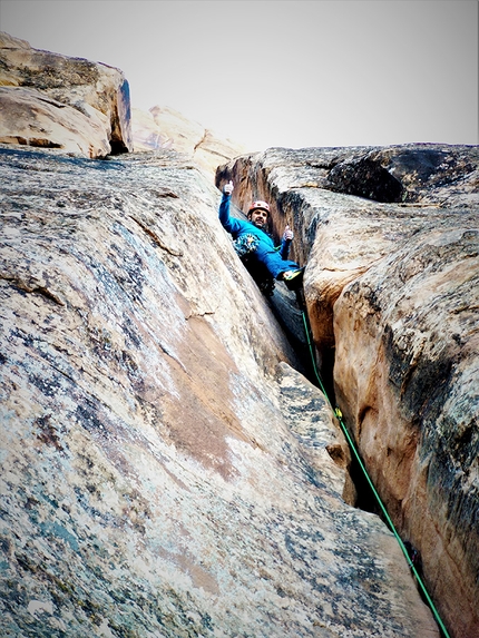 Arrampicata Moab Utah, USA - Arrampicata Moab Utah: River Road...si lotta con le fessure