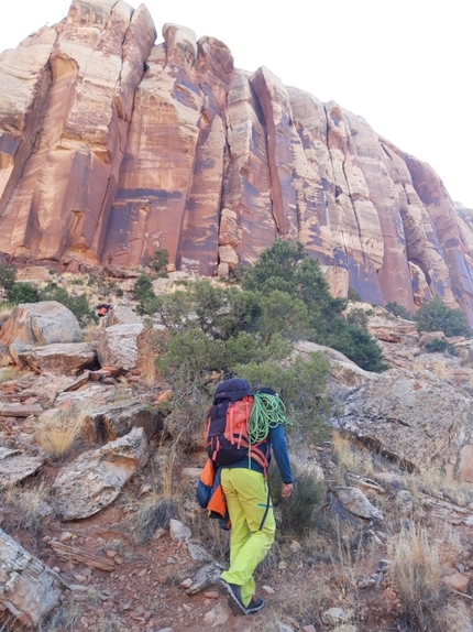 Arrampicata Moab Utah, USA - Arrampicata Moab Utah: e anche oggi si incastra