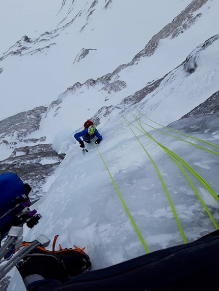 Heiligkreuzkofel Dolomites, Simon Messner, Manuel Baumgartner - Making the first ascent of Raperonzolo up Heiligkreuzkofel / Sass de la Crusc in the Dolomites (Manuel Baumgartner, Simon Messner 18/12/2019 )