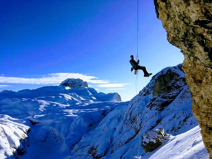 Pale di San Martino Dolomiti - Indusia, Altipiano delle Pale Col dei Cantoni, Pale di San Martino, Dolomiti (Renzo Corona, Flavio Piccinini 07/12/2019)