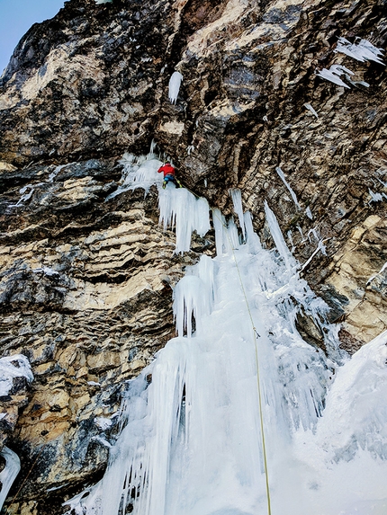 Pale di San Martino, nuove vie di ghiaccio e misto di Renzo Corona e Flavio Piccinini