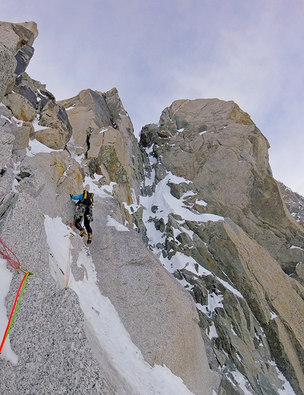 Monte Bianco: Denis Trento e Filip Babicz aprono Forza Gioele a Pointe de l'Androsace