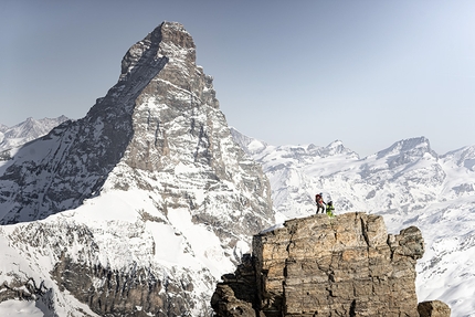 Matterhorn Grandes Murailles - Matterhorn Grandes Murailles: from 20 - 23 January 2020 Italian mountain guides François Cazzanelli and Francesco Ratti completed the first winter enchainment of the Furggen chain, Matterhorn, Grandes Murailles chain and Petites Murailles chain