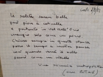 Valle Orco - Generazione Sitting Bull - Valle dell'Orco: Poesia di Gianni Battimelli dal diario della Baita di Sitting Bull, detta La Costa