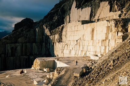 Carie, marble quarries, Apuan Alps - Carie: rock climbing in the marble quarries of the Apuan Alps