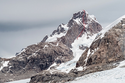 Cerro Cachet Patagonia - La prima salita dalla parete NE di  Cerro Cachet in Patagonia (Lukas Hinterberger, Nicolas Hojac, Stephan Siegrist)