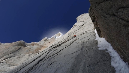 Marc-Andrés Vision sulla Torre Egger in Patagonia