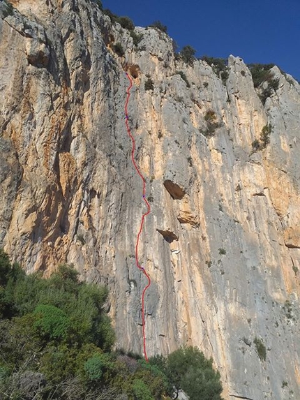 Sardegna arrampicata, Luca Vallata - Una ballata del mare salato, Punta Su Mulone, Sardegna