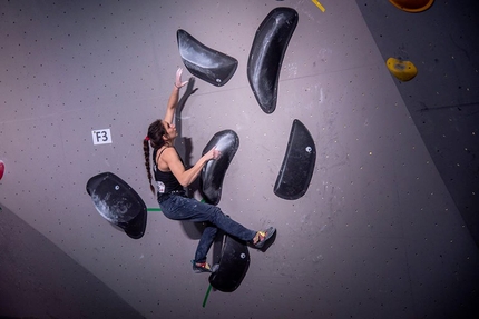 Coppa Italia Boulder 2020 - Camilla Bendazzoli durante la prima tappa della Coppa Italia Boulder 2020 di Prato