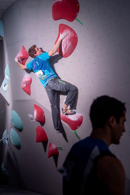 Coppa Italia Boulder 2020 - Filip Schenk durante la prima tappa della Coppa Italia Boulder 2020 di Prato