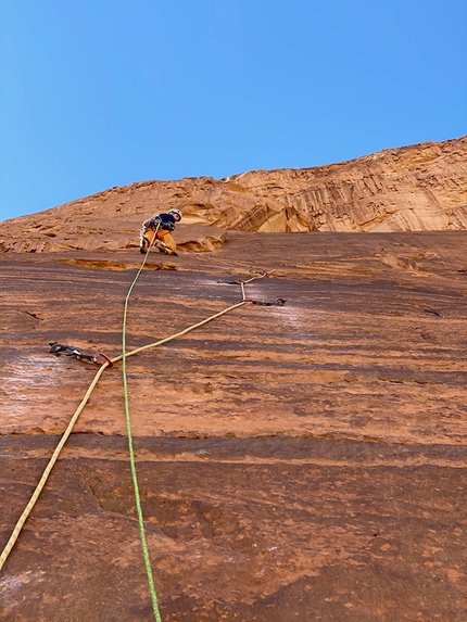 Voie du Coeur a Wadi Rum in Giordania