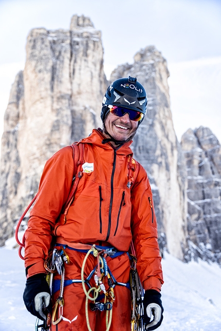 Simon Gietl - Simon Gietl dopo la traversata invernale in solitaria delle Tre Cime di Lavaredo