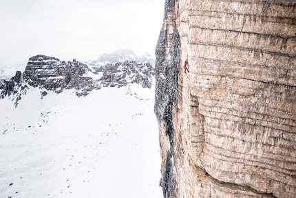 Simon Gietl Tre Cime di Lavaredo solo winter enchainment interview