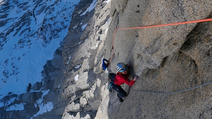 El Mocho, Patagonia - Jurassic Park su El Mocho in Patagonia, tentativo del 2019 di Brette Harrington, Matteo della Bordella e Matteo Pasquetto