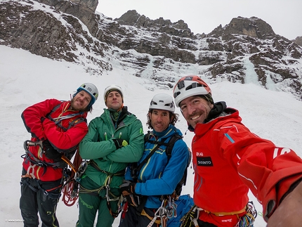 Monte Pelf Dolomiti Bellunesi - Diego Toigo, Mirco Grasso, Santi e Tommaso Lamantia, Monte Pelf, Dolomiti Bellunesi