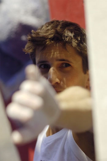 Bouldering World Cup 2007, Grindelwald won by Fischhuber and Gros