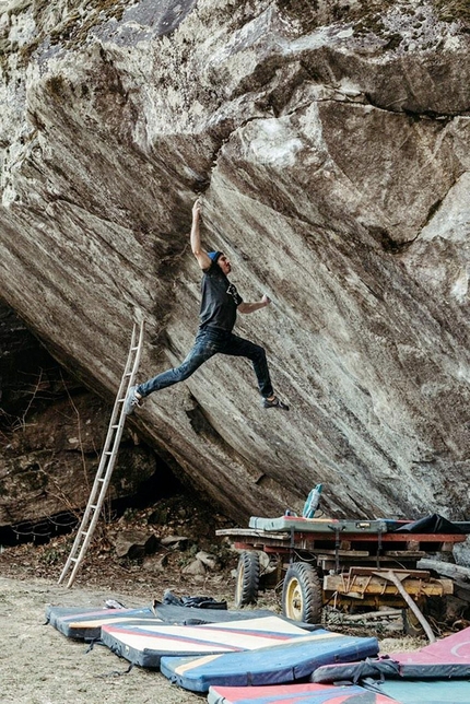 Stone Spirit, bouldering in Switzerland with Daniel Woods, Matty Hong