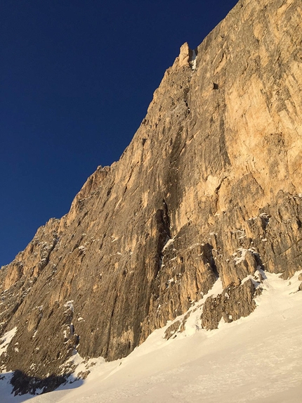 Catinaccio Dolomiti, Florian Leitner, Thomas Mair - Dim-Ice, Catinaccio, Dolomiti: verso l'attacco