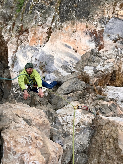 Monte Colodri Arco, Valle del Sarca - Francesco Salvaterra su Magic Trip, Monte Colodri parete sud, Valle del Sarca