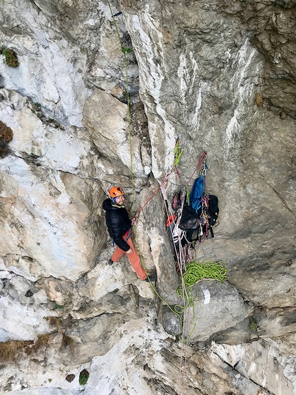 Monte Colodri Arco, Valle del Sarca - Francesco Salvaterra su Magic Trip, Monte Colodri parete sud, Valle del Sarca