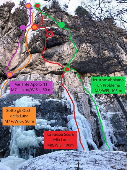 Val Brenta, Dolomiti di Brenta - Il settore Sotto gli Occhi della Luna, Val Brenta